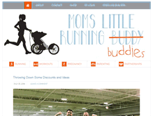 Tablet Screenshot of momslittlerunningbuddy.com